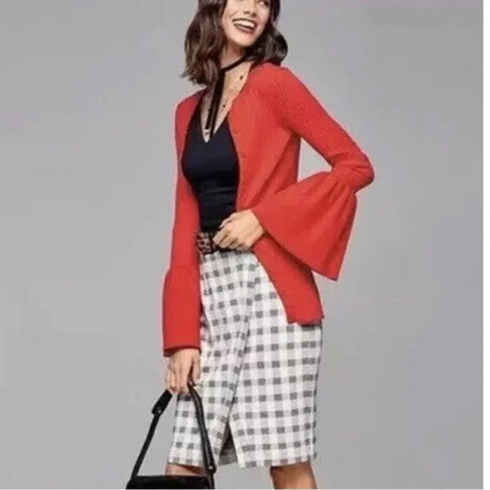 CAbi #5285 Trumpet Cardigan Red Size Small